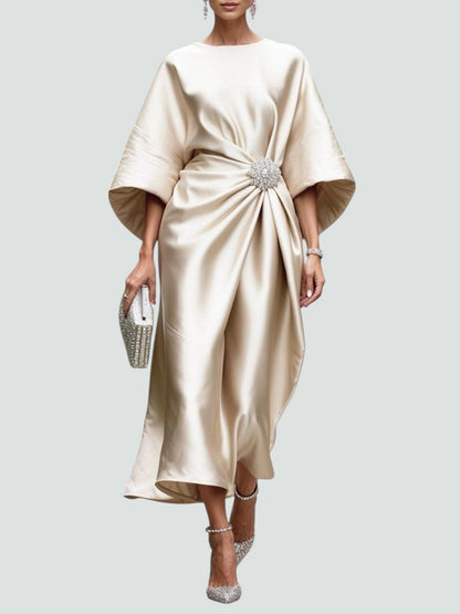 Albertine – Elegante vestido largo de satén para Mujer