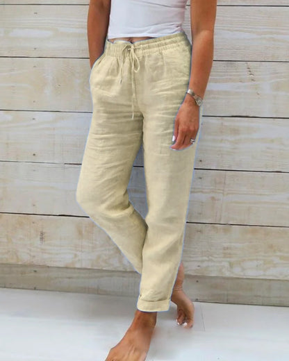 PANTALÓN ESTERALDA CON CINTURA ELÁSTICA