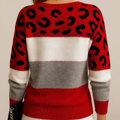 Pasca™ | Suéter de punto para Mujer con estampado de leopardo