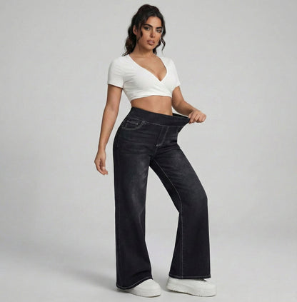 Duna - Pantalones anchos con control de abdomen para Mujer