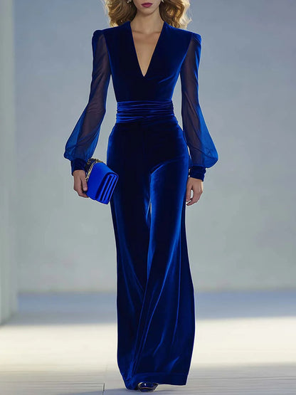 Sabrina™ | Mono largo elegante con escote en V