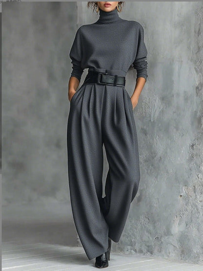 JULIET | Conjunto de cuello alto y pantalón recto