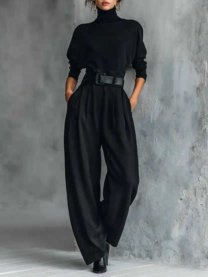 JULIET | Conjunto de cuello alto y pantalón recto